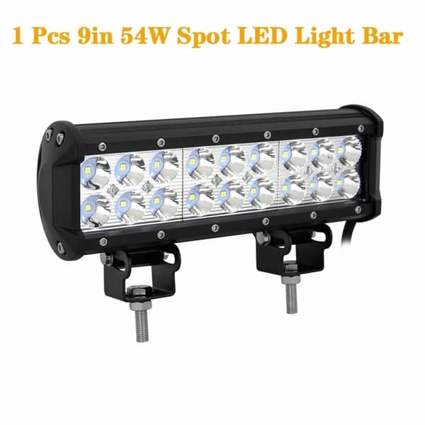LED lysbjælke, Offroad SUV ATV, Forskellige Størrelser, 1x144w med ledningskit