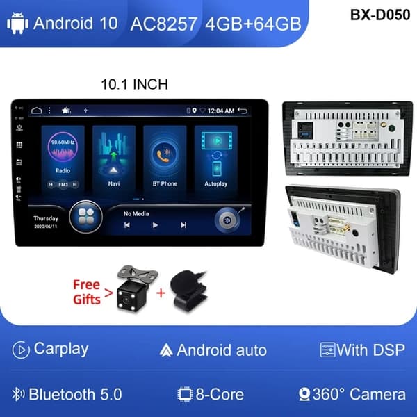 Bil DVD-afspiller, Android 12, GPS-navigation, E068