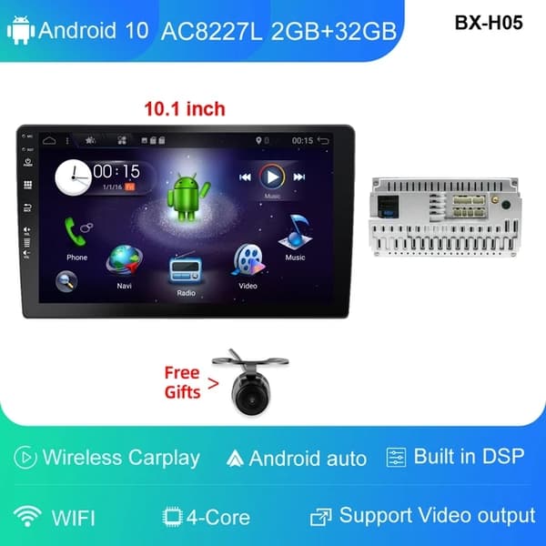 Bil DVD-afspiller, Android 12, GPS-navigation, E068
