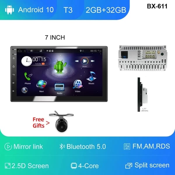 Bil DVD-afspiller, Android 12, GPS-navigation, E068