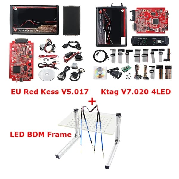 ECU-ohjelmointilaite, LED BDM-kehys, ECM Titanium -ohjelmisto, KESS KTAG