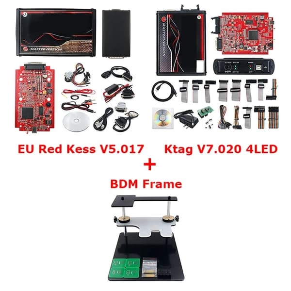 ECU-ohjelmointilaite, LED BDM-kehys, ECM Titanium -ohjelmisto, KESS KTAG