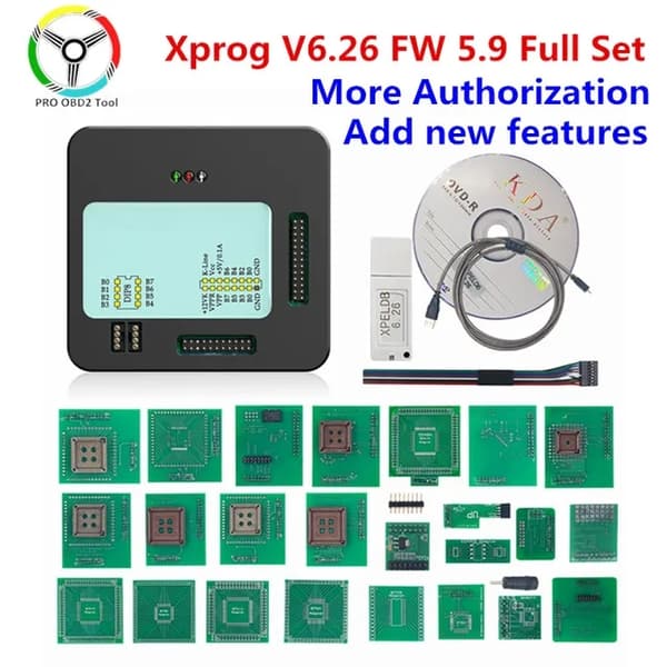 ECU Chip Tuning Programmer, V612, V626, Xprog V626 Full Set