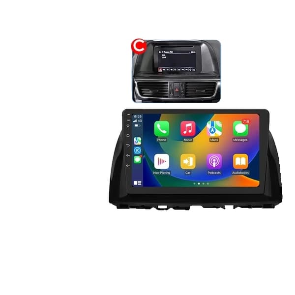 Bil Multimedia, Android 12, GPS Navigation, A-4kärnig 2G 64G-P3CP