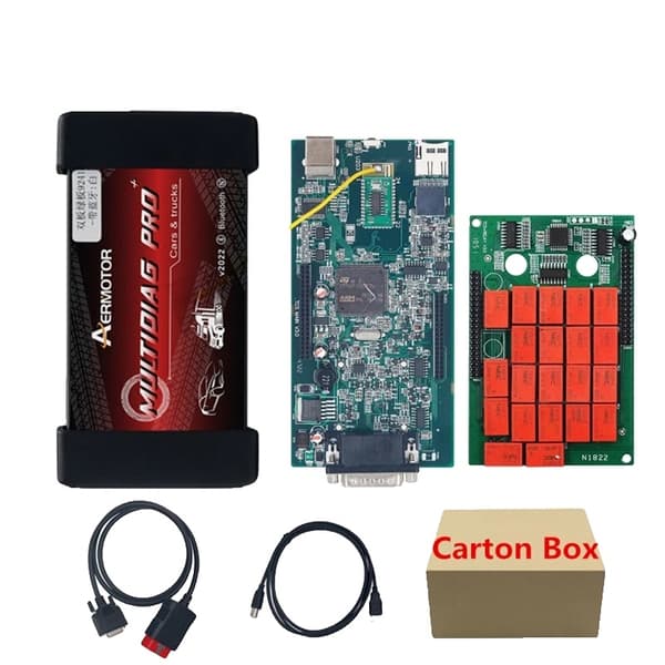 Lastbil Diagnostisk Værktøj, Multidiag PRO, Dobbelt Grønt PCB, Grøn Green