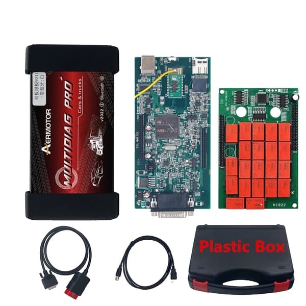 Lastbil Diagnostisk Værktøj, Multidiag PRO, Dobbelt Grønt PCB, AER skal V30 BT