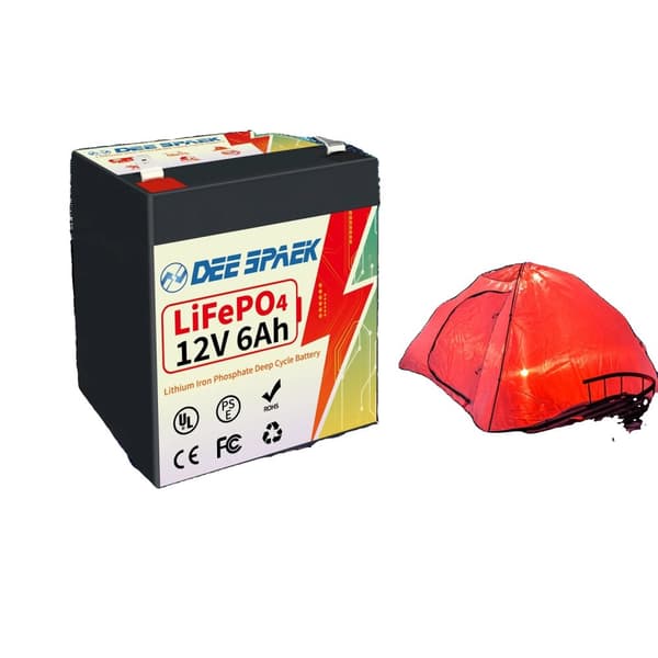 LiFePO4-akku, sisäänrakennettu BMS, energian varastointi, 12V 30AH 12V 6AH