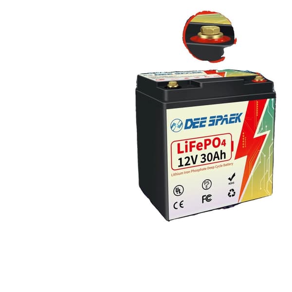 LiFePO4-akku, sisäänrakennettu BMS, energian varastointi, 12V 30AH