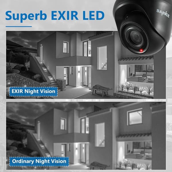 Övervakningskameror för CCTV, 1080P HD-upplösning, vattentät för inomhus- och utomhusbruk., 1/4, 1200TVL