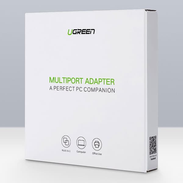 HUB Nätverksadapter USB-A - RJ45 1000 Mbps / 3x USB 3.0 svart