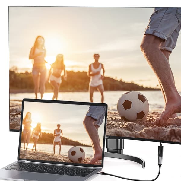 DisplayPort (hane) - HDMI (hona) 4K 2K-adapter, svart