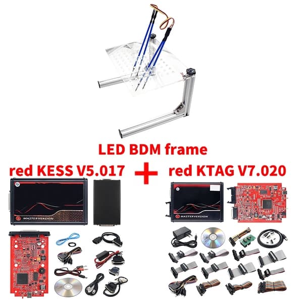 ECU-programmerare, online-tuning, LED BDM-ram., KTAG V7020