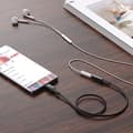 Miniatyrbillede 4 af 5: AUX USB-C til 3,5 mm ministik 18 cm lydhovedtelefonadapter sort