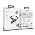 Miniatyrbillede 5 af 5: AUX USB-C til 3,5 mm ministik 18 cm lydhovedtelefonadapter sort