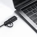 Miniatyrbild 6 av 6: 4in1 HUB adapter splitter USB-A/C till 4x USB 3.0 5Gb/s 1m svart