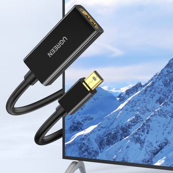 Mini DP DisplayPort - HDMI 4K kabeladapter, svart