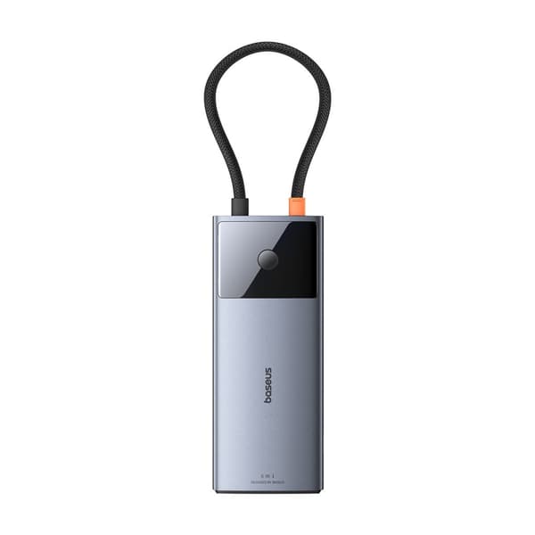 6in1 HUB Adapter USB-C till USB-A / USB-C / PD / HDMI / RJ-45 svart