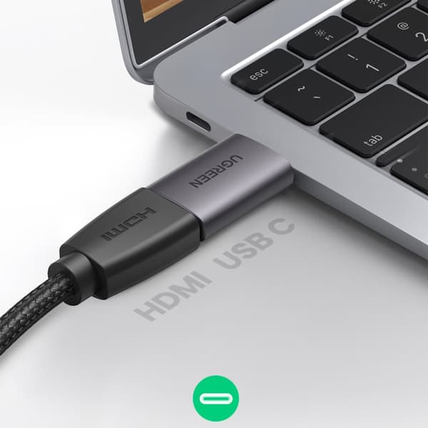 USB-C til HDMI 4K videoadapter, grå