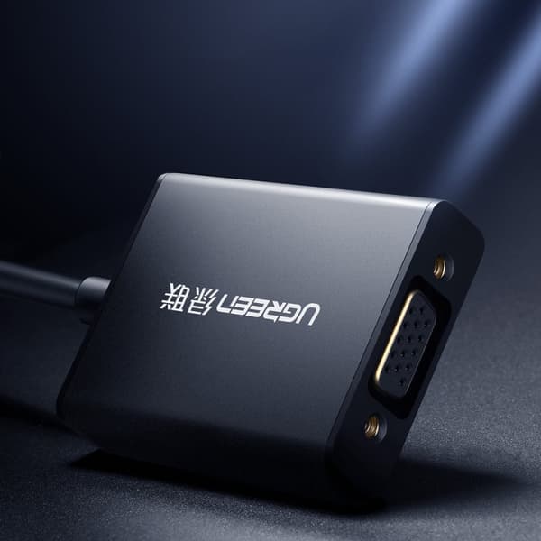 HDMI - VGA adapter + USB - mikro USB kabel 1m sort