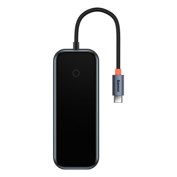 AcmeJoy HUB 4-portars USB-C 3xUSB 3.0 mörkgrå