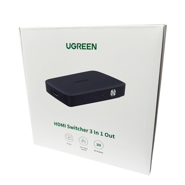 Switch splitter switch HDMI - 3x HDMI 4K 30Hz svart