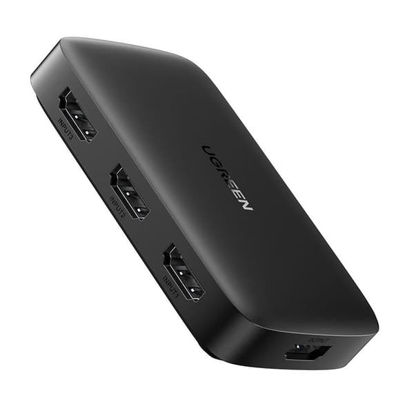 Switch splitter switch HDMI - 3x HDMI 4K 30Hz svart