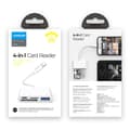 Miniatyrbillede 5 af 6: HUB kortlæser adapter til iPhone OTG Lightning - USB SD TF kortlæser hvid