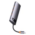 Miniatyrbillede 2 af 6: 8i1 HUB-adapter StarJoy USB-C til USB-C PD 3x USB-A HDMI RJ-45 SD TF grå