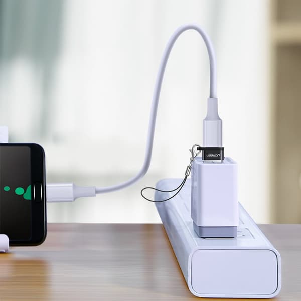 Stikadapter fra USB-C til USB-stik, sort