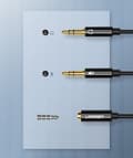 Miniatyrbillede 6 af 6: AUX 3,5 mm mini jack splitter adapter til mikrofon og høretelefoner, sort