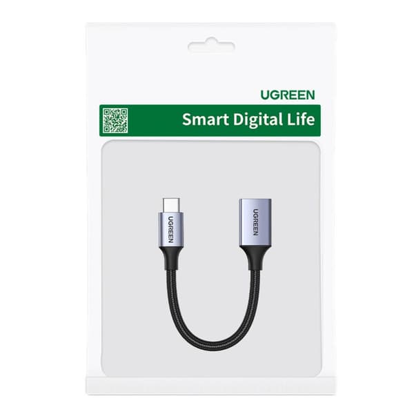 USB-C til USB-A 5Gb/s kabeladapter 15cm sort