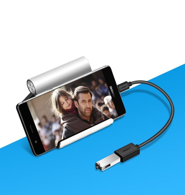 Adapter OTG kabel fra USB 3.0 til USB-C - sort