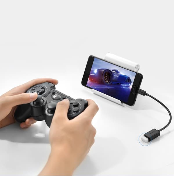 Adapter OTG kabel fra USB 3.0 til USB-C - sort