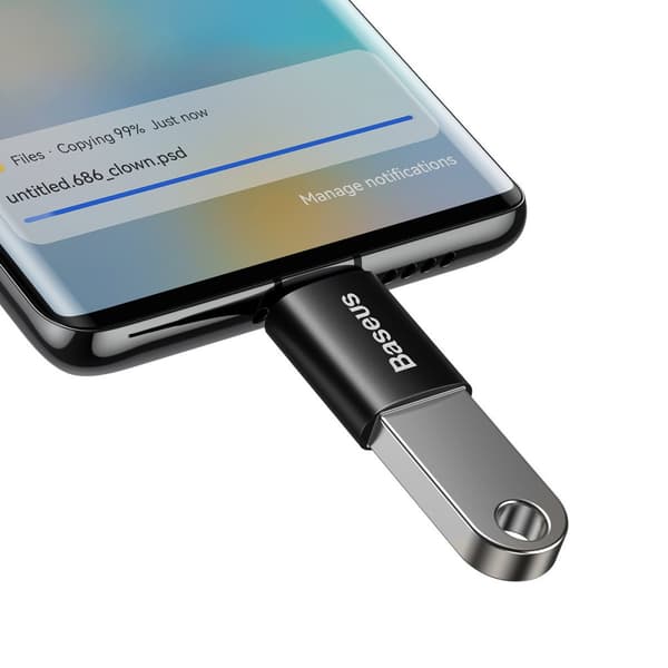 Ingenuity Series USB-C til USB-A 3.2 Gen 1 Adapter - Sort