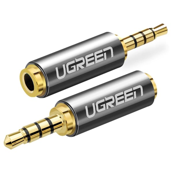 Adapterstik Audio Adapter Stik 2,5 mm han til jack 3,5 mm hun sort