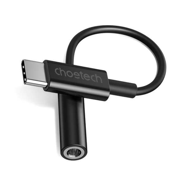 USB-C ljudadapter - Jack 3,5 mm 11 cm, svart