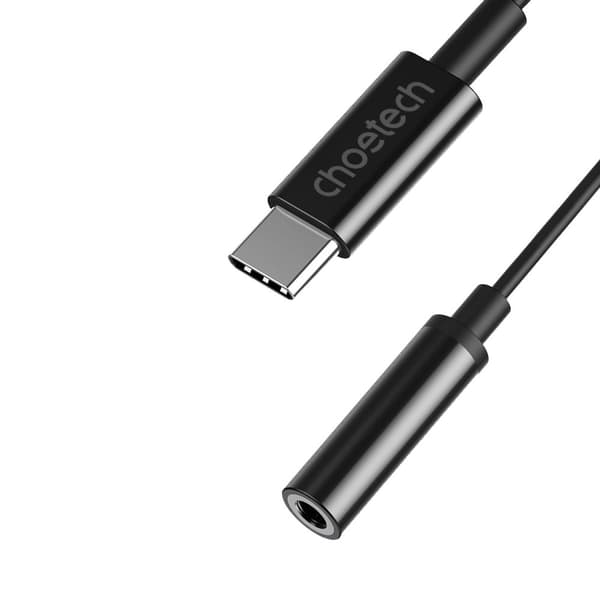 USB-C ljudadapter - Jack 3,5 mm 11 cm, svart