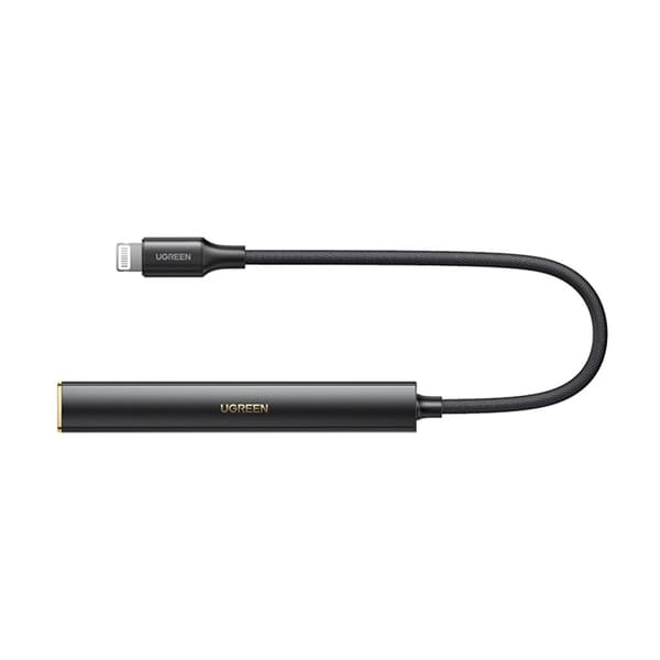 Ljudhörlursförstärkaradapter USB-C till 3,5 mm minijack, svart
