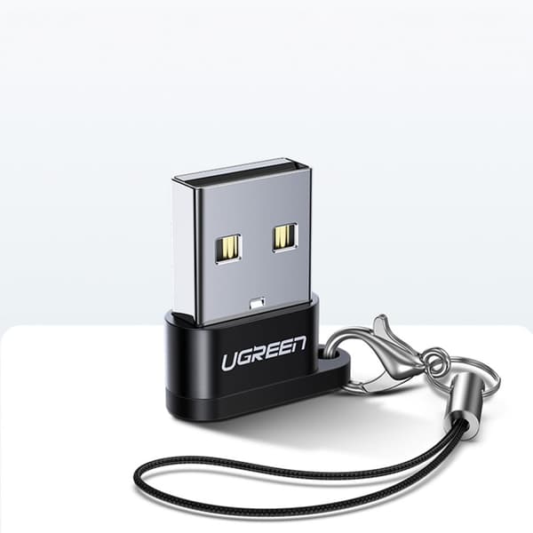 Stikadapter fra USB-C til USB-stik, sort