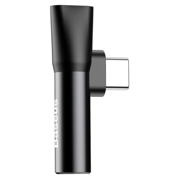 Audio Converter L41 adapter fra USB-C til USB-C port + Jack 3,5 mm sort