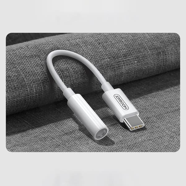 Hovedtelefonadapter 3,5 mm ministik hun - USB-C han, hvid