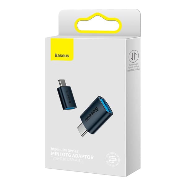 Ingenuity-sarjan USB-C–USB-A-sovitin, sininen
