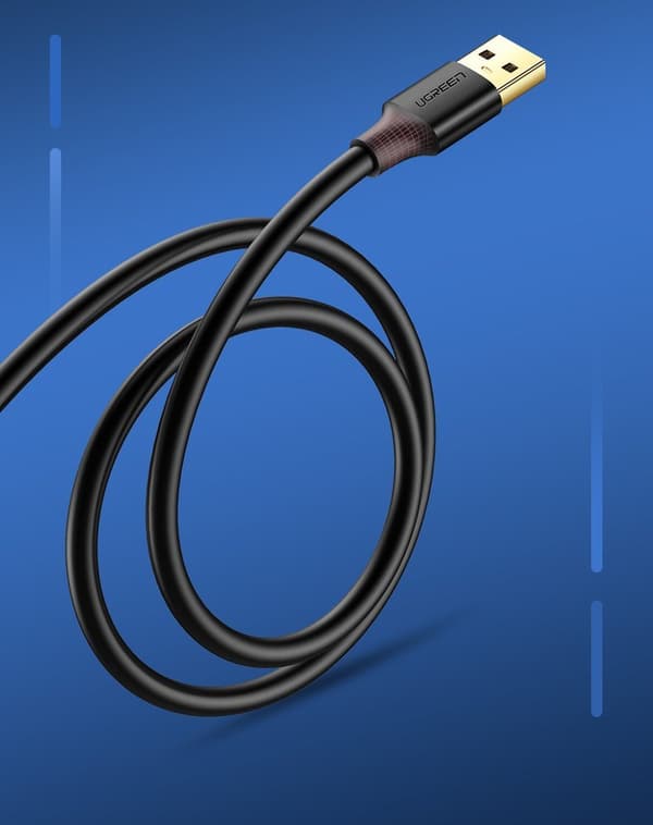 USB 3.0 förlängningskabel, 2 m, svart