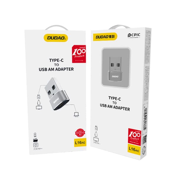 Adapter fra USB-C til almindelig USB, sort