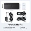 Miniatyrbillede 6 af 6: 2-i-4 switch til 2 computere USB 3.0 + 2x USB-A kabel sort