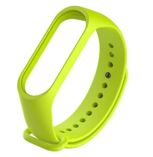 Silikonestrop til Xiaomi Mi Band 3/Xiaomi Mi Band 4 - lime