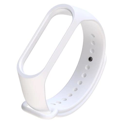 Silikone rembånd til Xiaomi Mi Band 3/ Xiaomi Mi Band 4 - hvid