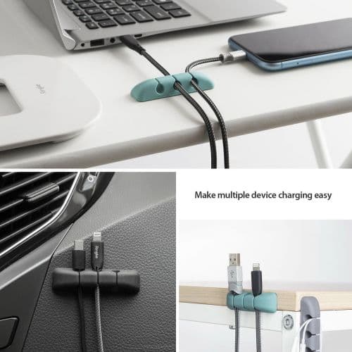Ringke Silicone Cable Organizer (4pcs) Black