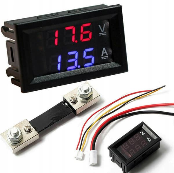 PANEL VOLTMETER AMMETER 100V 50A + SHUNT
