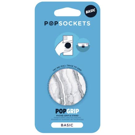 Popsockets PopGrip Basic White Granite